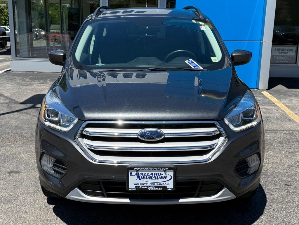 2018 Ford Escape SEL in Gray — front three-quarter view