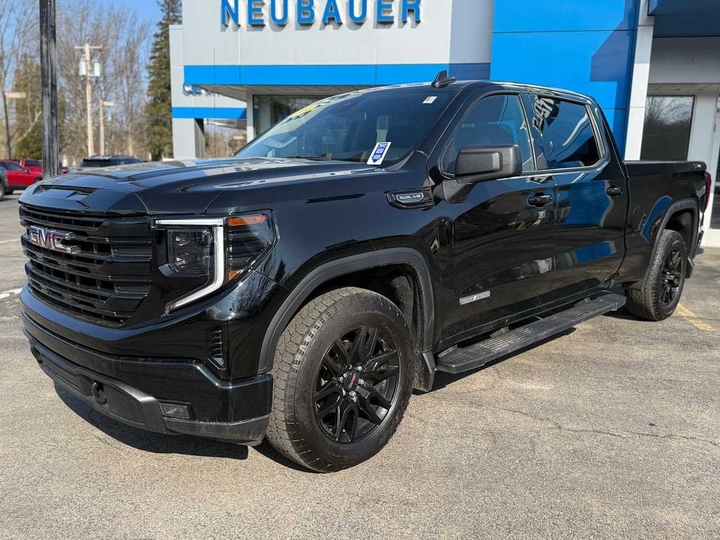 2024 GMC Sierra 1500 Elevation in Onyx Black — front three-quarter view