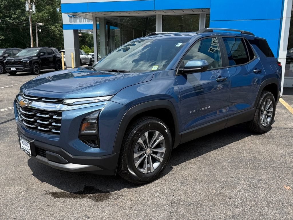 2026 Chevrolet Equinox LT in Lakeshore Blue Metallic — front three-quarter view