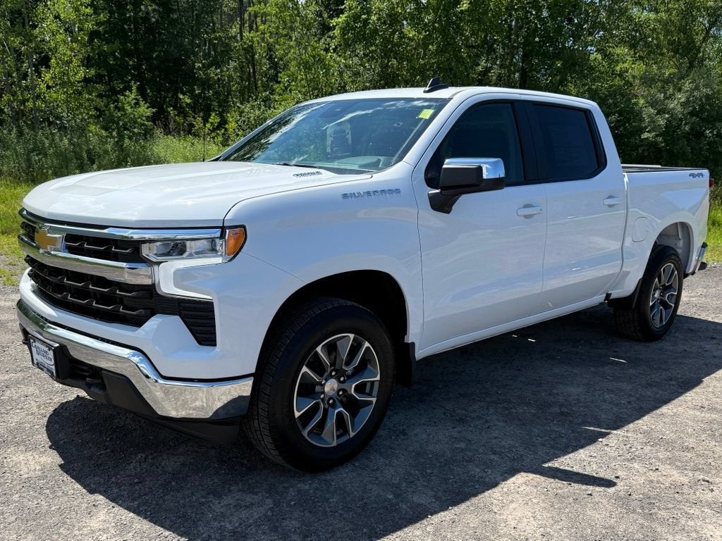 2026 Chevrolet Silverado 1500 LT (2FL) in Summit White — front three-quarter view