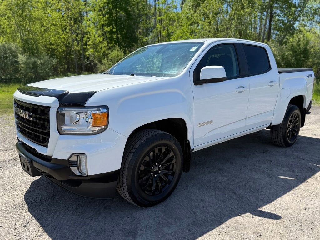 2022 GMC Canyon Elevation in Summit White — front three-quarter view