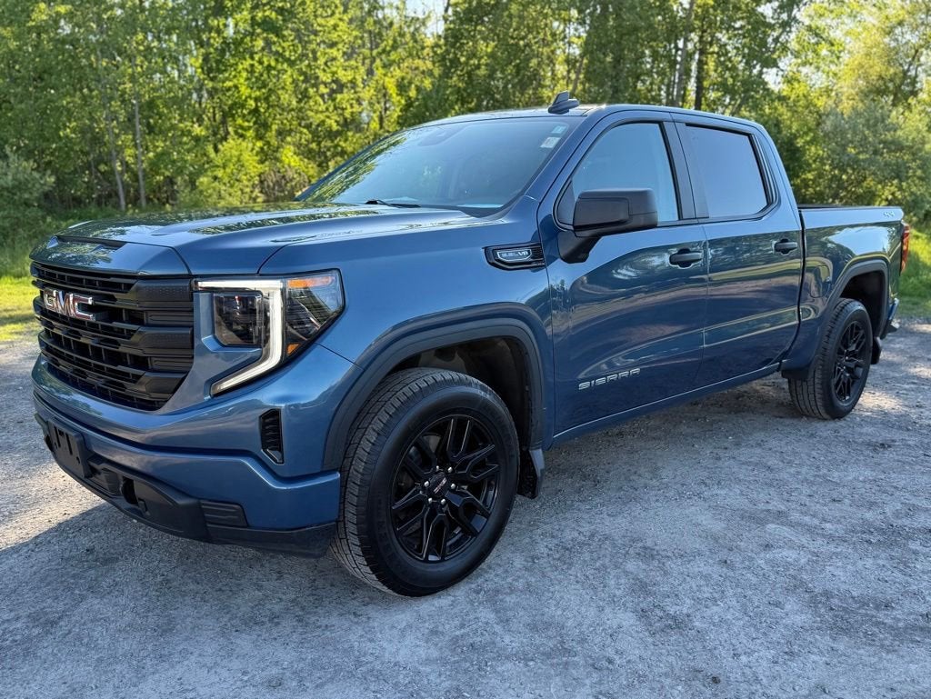 2024 GMC Sierra 1500 Pro in Downpour Metallic — front three-quarter view