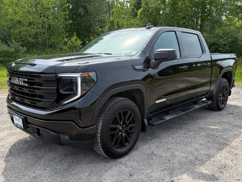 2024 GMC Sierra 1500 Elevation in Onyx Black — front three-quarter view