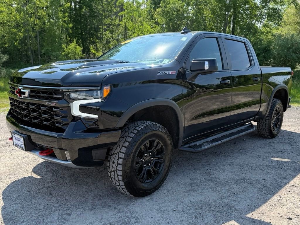 2022 Chevrolet Silverado 1500 ZR2 in Black — front three-quarter view