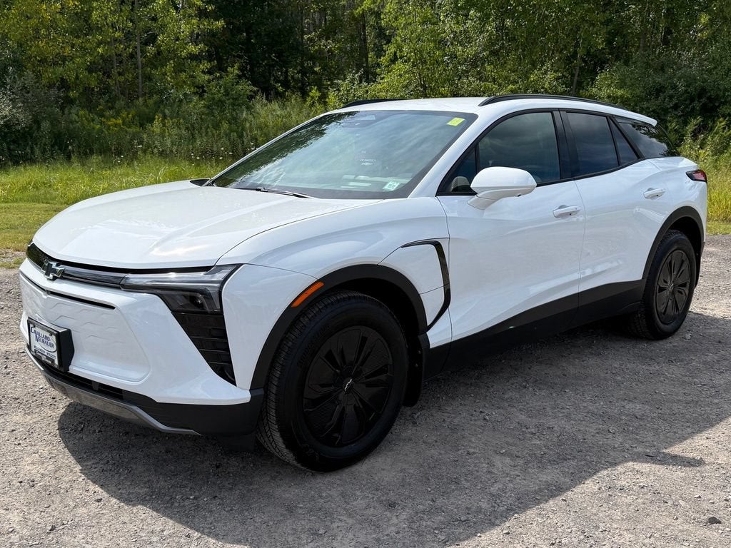 2026 Chevrolet Blazer EV LT in Summit White — front three-quarter view