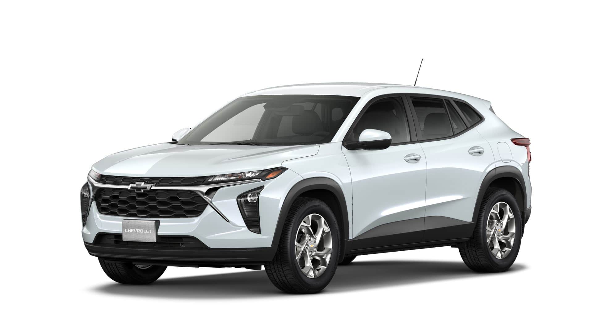 2026 Chevrolet Trax LS in Summit White — front three-quarter view