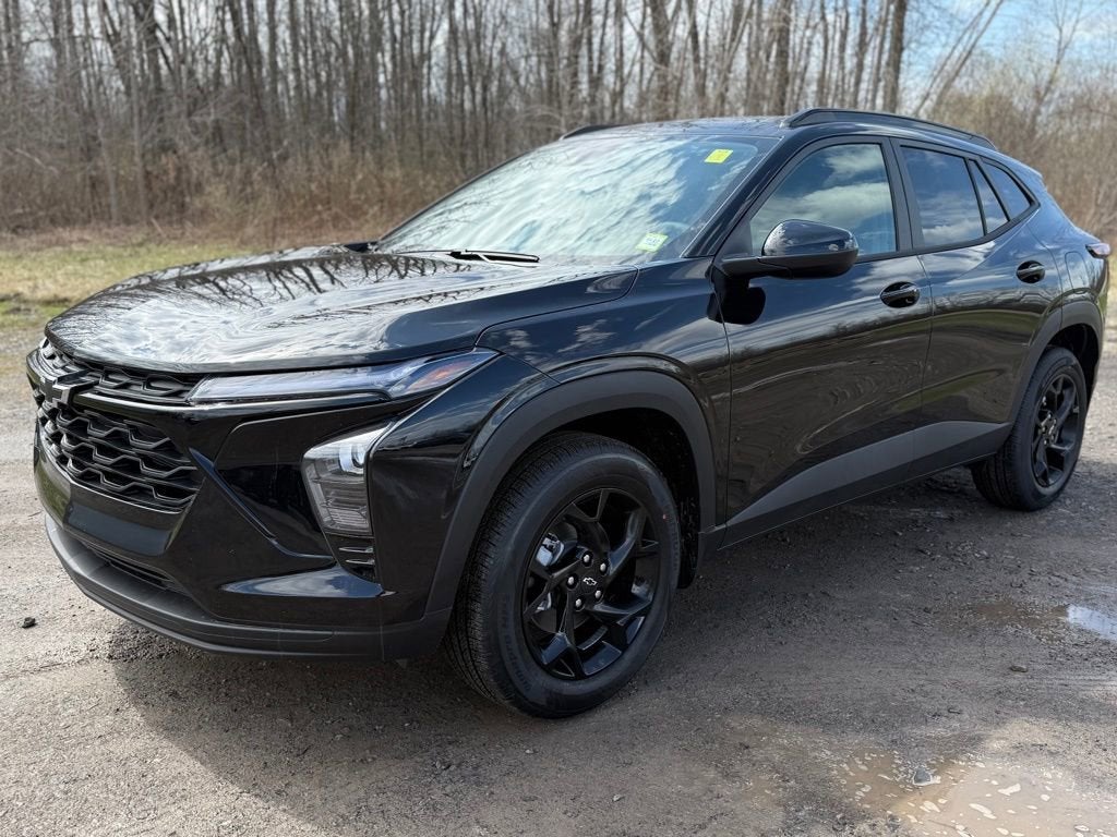 2026 Chevrolet Trax LT in Mosaic Black Metallic — front three-quarter view