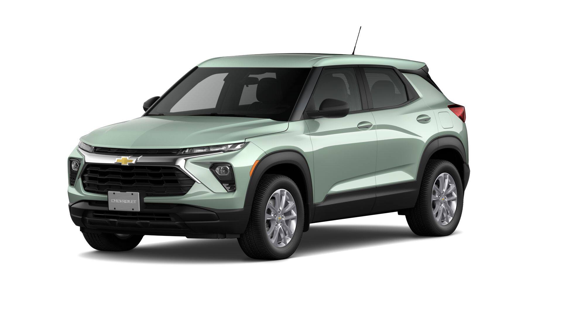 2026 Chevrolet Trailblazer LS in Cacti Green — front three-quarter view