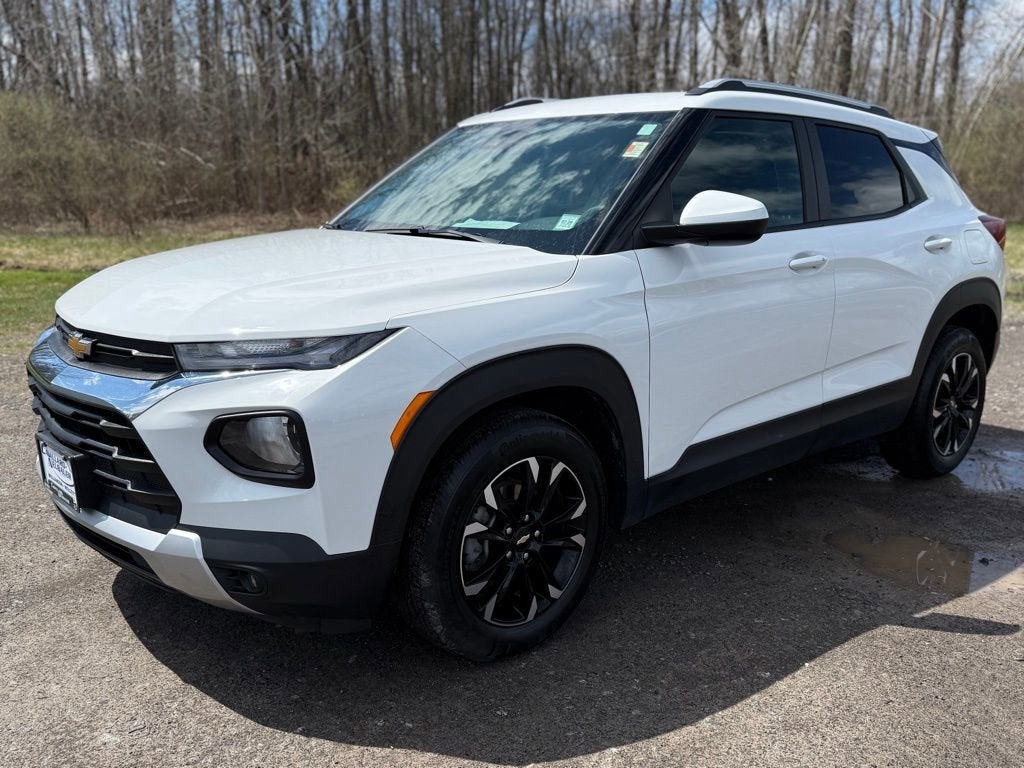 2023 Chevrolet Trailblazer LT in Summit White — front three-quarter view